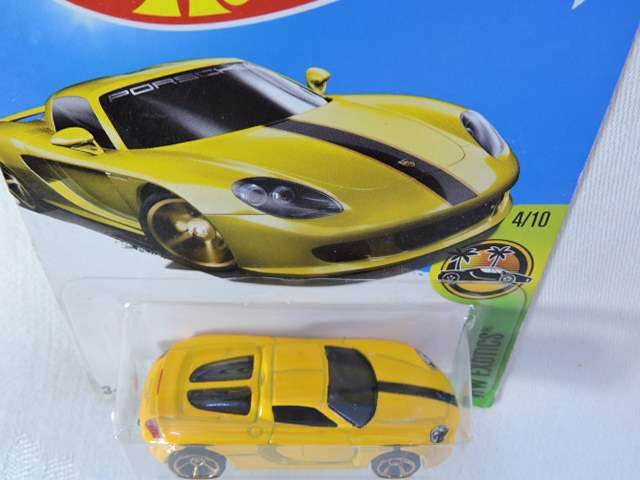Hot Wheels PORSCHE Carrera GT ( Yellow ) Long Card