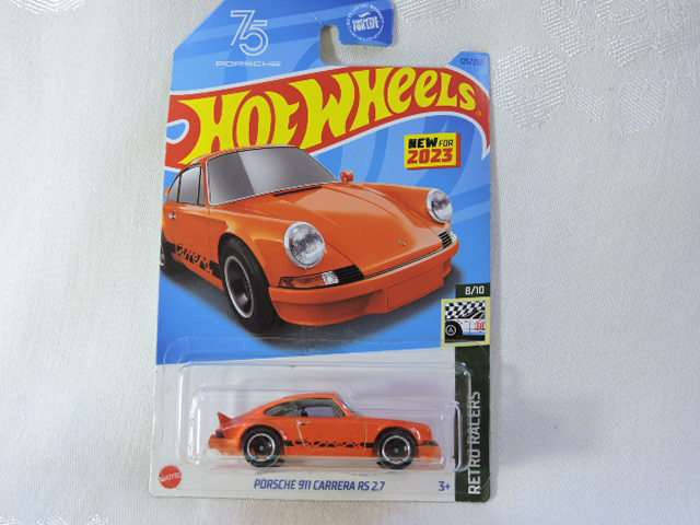 Hot Wheels PORSCHE 911 Carrera RS 2.7 ( Orange ) Long Card