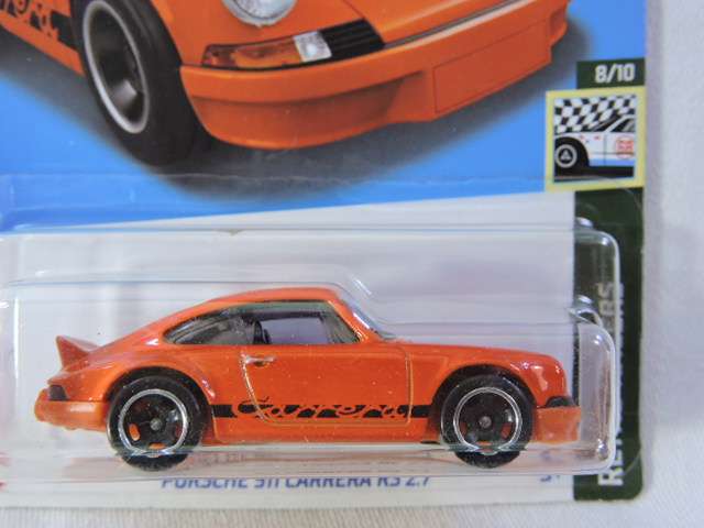 Hot Wheels PORSCHE 911 Carrera RS 2.7 ( Orange ) Long Card
