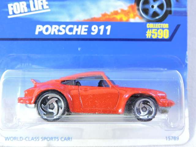 Hot Wheels PORSCHE 911 ( Full Metal. 1974 on Base Plate )  Long Card.