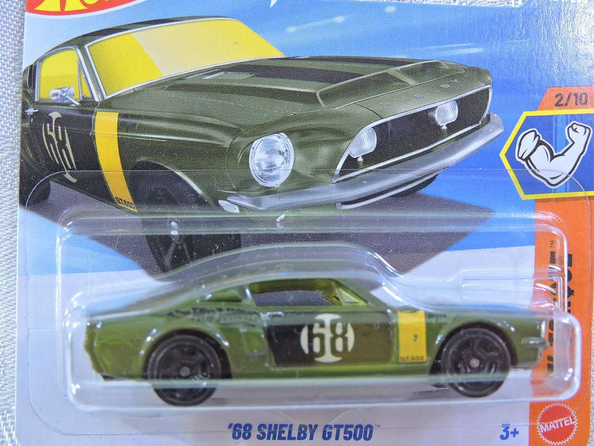 Hot Wheels FORD Mustang Shelby GT500 ( Green #68 )