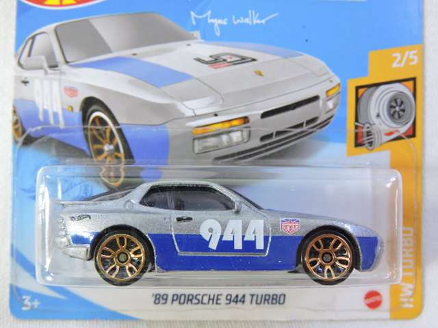 Hot Wheels PORSCHE 944 Turbo ( Silver/Blue #944 )