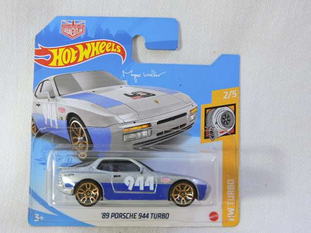 Hot Wheels PORSCHE 944 Turbo ( Silver/Blue #944 )