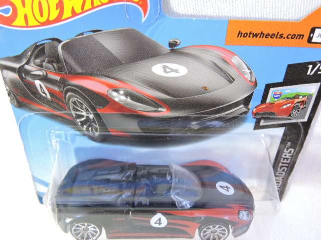 Hot Wheels PORSCHE 918 Spyder ( Black red stripes #4 )