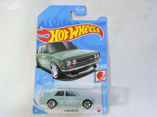Matchbox DATSUN 510 ( Teal #510 ) Long card Like Nissan Like Hot Wheels