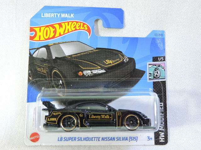 Hot Wheels NISSAN SILVIA [S15] LB SUPER SILHOUETTE ( Black  Liberty Walk ) Like Datsun
