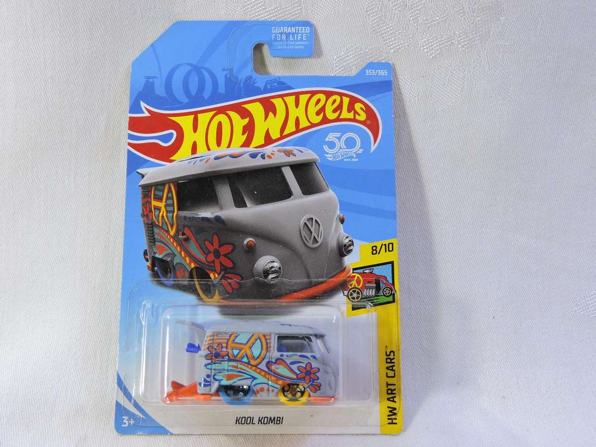 Hot Wheels VW VOLKSWAGEN Kool Kombi ( Grey Peace )  Long Card