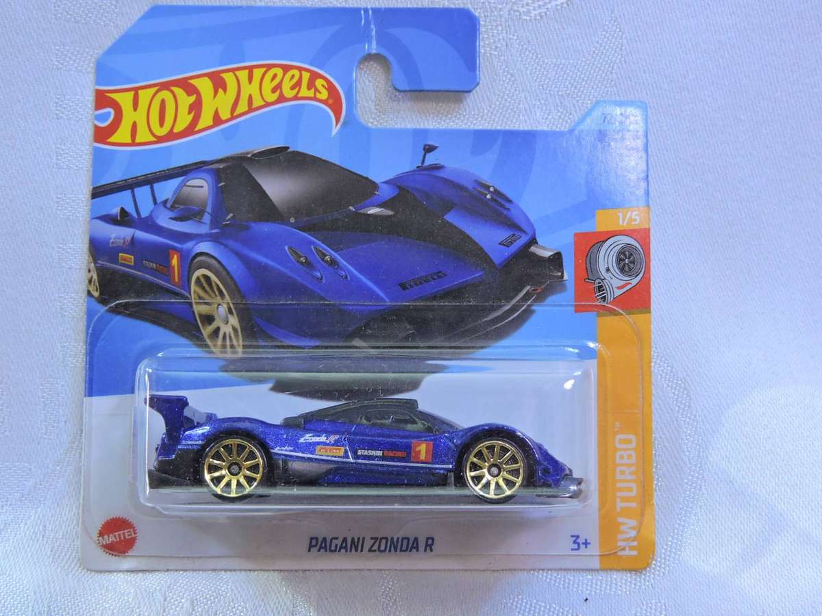 Hot Wheels PAGANI ZONDA R ( Royal Blue #1 ) Supercar