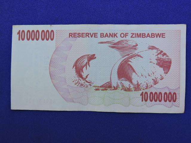 ZIMBABWE $10 000 000 Ten Million Dollar Bank note  Bearer Cheque Issued 2008
