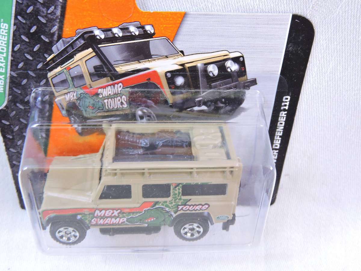 Matchbox LAND ROVER Defender 110 ( MBX Swamp Tours )  Like Hot Wheels