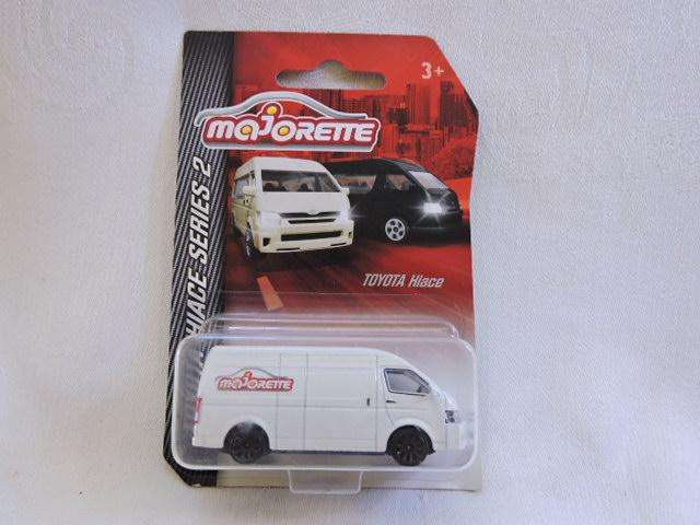 Majorette TOYOTA HiAce Panel van  ( White ) Long Card like Hot Wheels