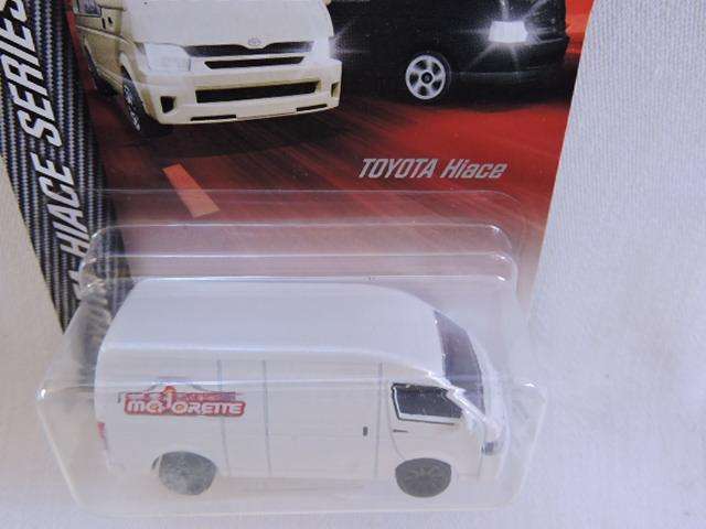 Majorette TOYOTA HiAce Panel van  ( White ) Long Card like Hot Wheels