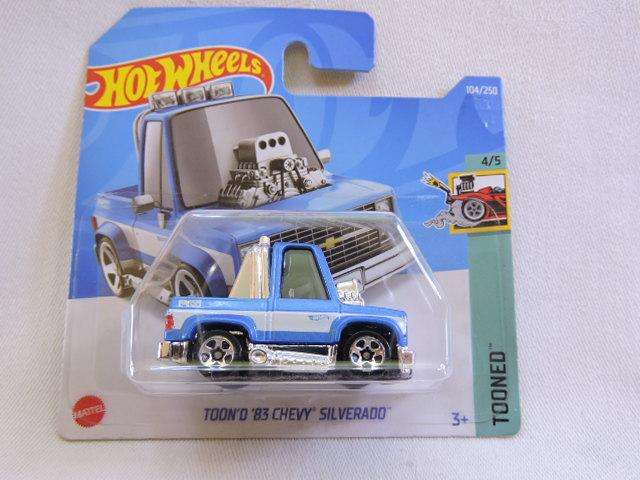 Hot wheels Chevy Chevrolet Silverado Pick up Bakkie ( Blue  TOONED )