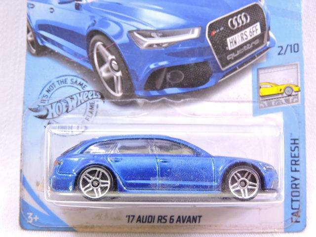 Hot wheels AUDI RS 6 Avant ( Blue ) Long Card