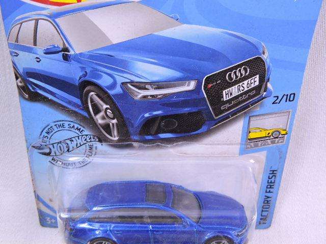 Hot wheels AUDI RS 6 Avant ( Blue ) Long Card