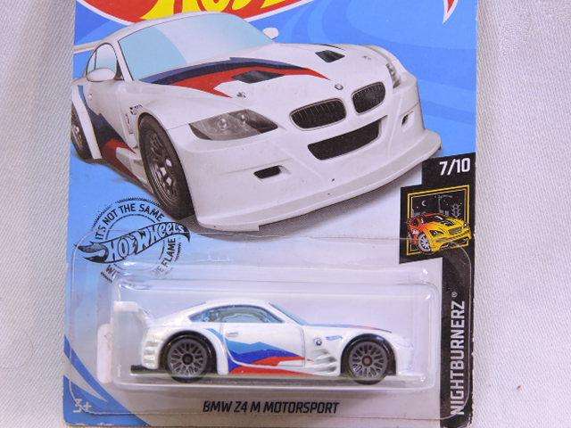Hot wheels BMW M4 M Motorsport ( White )  Long Card