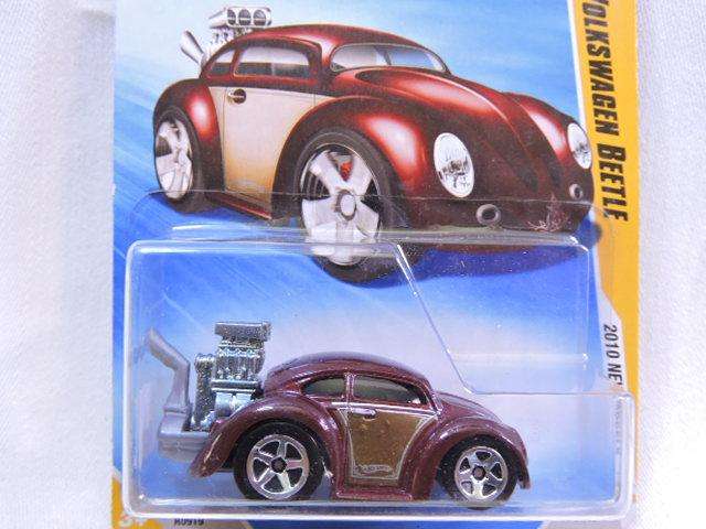 Hot wheels VOLKSWAGEN VW Beetle (  Maroon Monster Engine ) Long Card