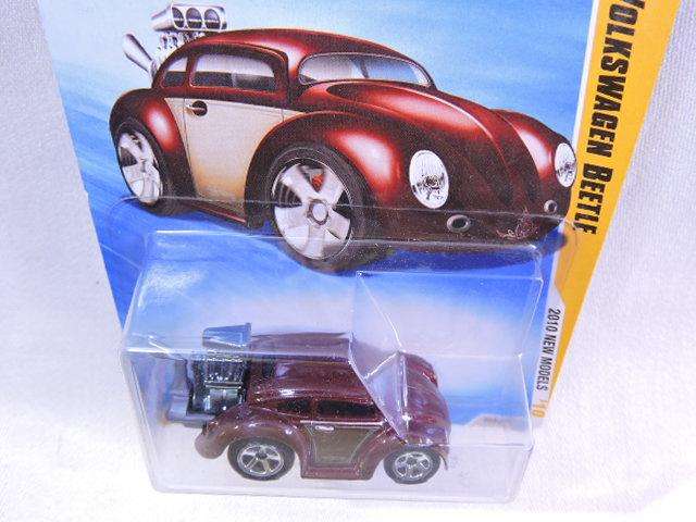 Hot wheels VOLKSWAGEN VW Beetle (  Maroon Monster Engine ) Long Card