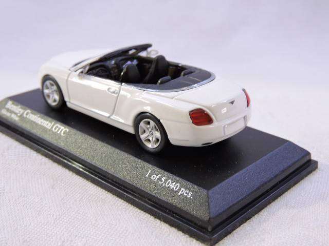 Minichamps BENTLEY CONTINENTAL GT Cabriolet ( White) Paul's Model Art Like Hot Wheels