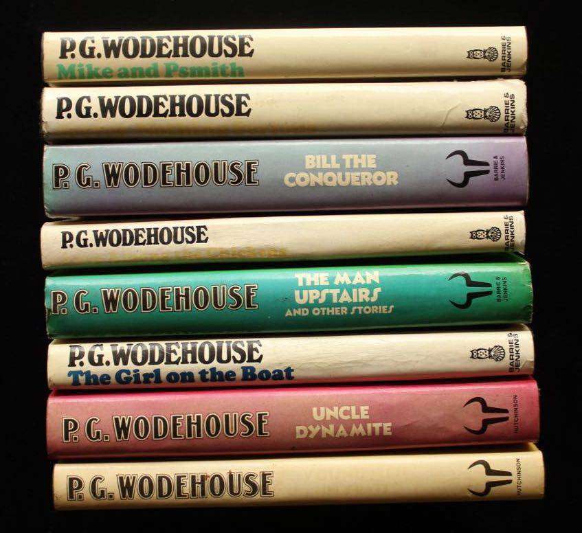 8 X P. G. WODEHOUSE HARDCOVER NOVELS IN DUST JACKET
