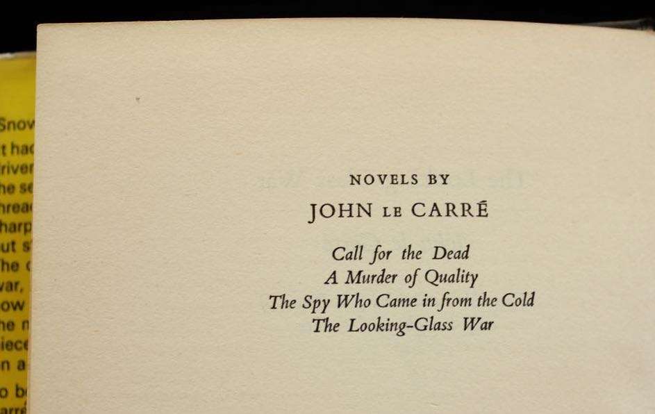 THE LOOKING-GLASS WAR BY JOHN LE CARRÉ - 1ST. ED 1965 JOHN LE CARRE