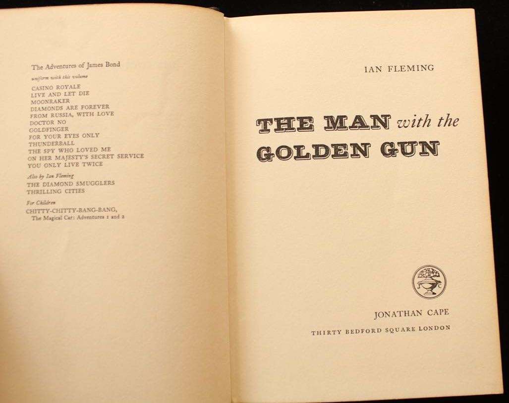 THE MAN WITH THE GOLDEN GUN by Ian Fleming (1965)