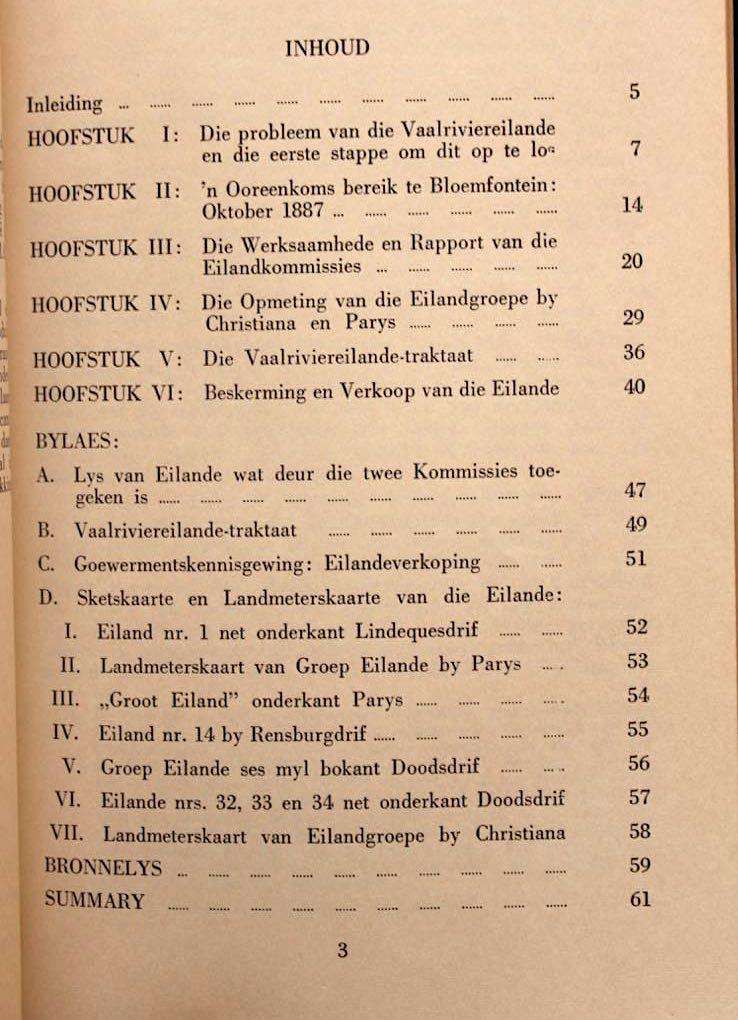 EILANDE IN DIE VAALRIVIER - P.C. GREY (1965)