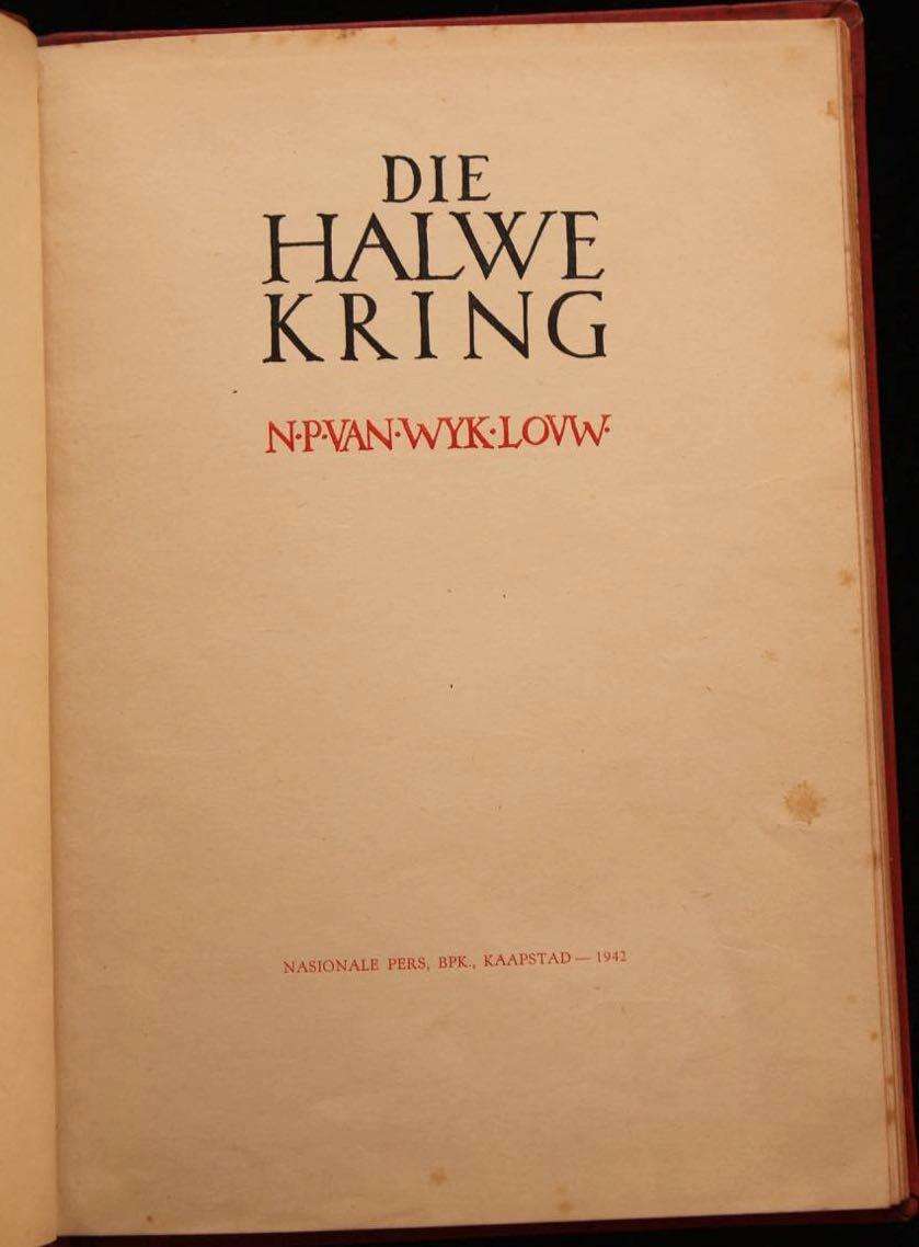 DIE HALWE KRING - N.P. VAN WYK LOUW (1942)