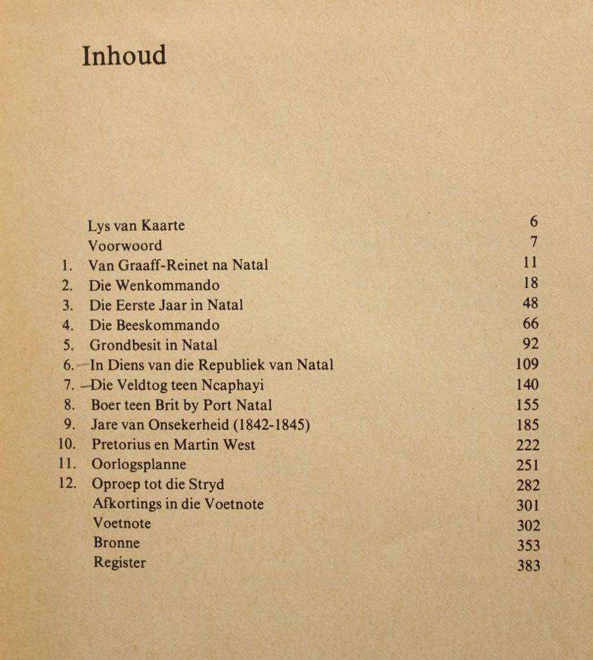 ANDRIES PRETORIUS IN NATAL - B.J. LIEBENBERG