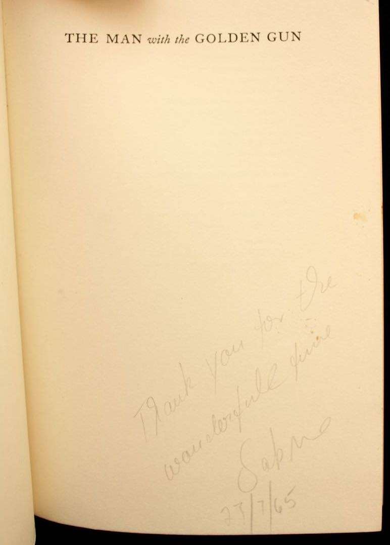 THE MAN WITH THE GOLDEN GUN by Ian Fleming (1965)