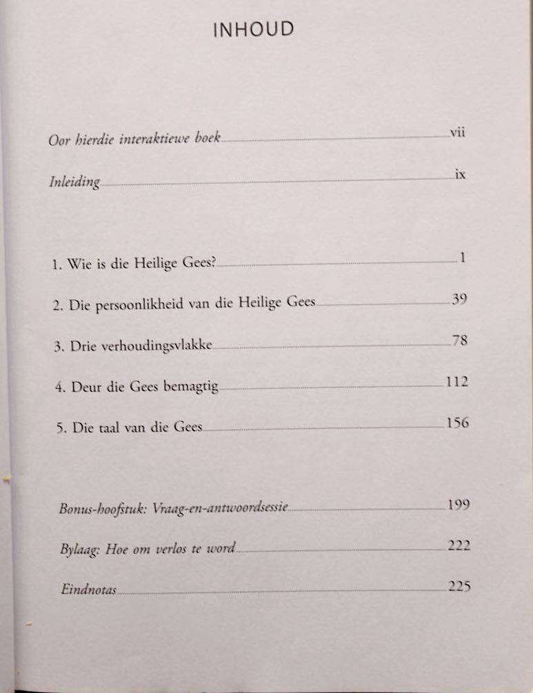ONTMOET DIE HEILIGE GEES - 'N INTERAKTIEWE STUDIE VAN DIE PERSOON VAN DIE HEILIGE GEES - J. BEVERE