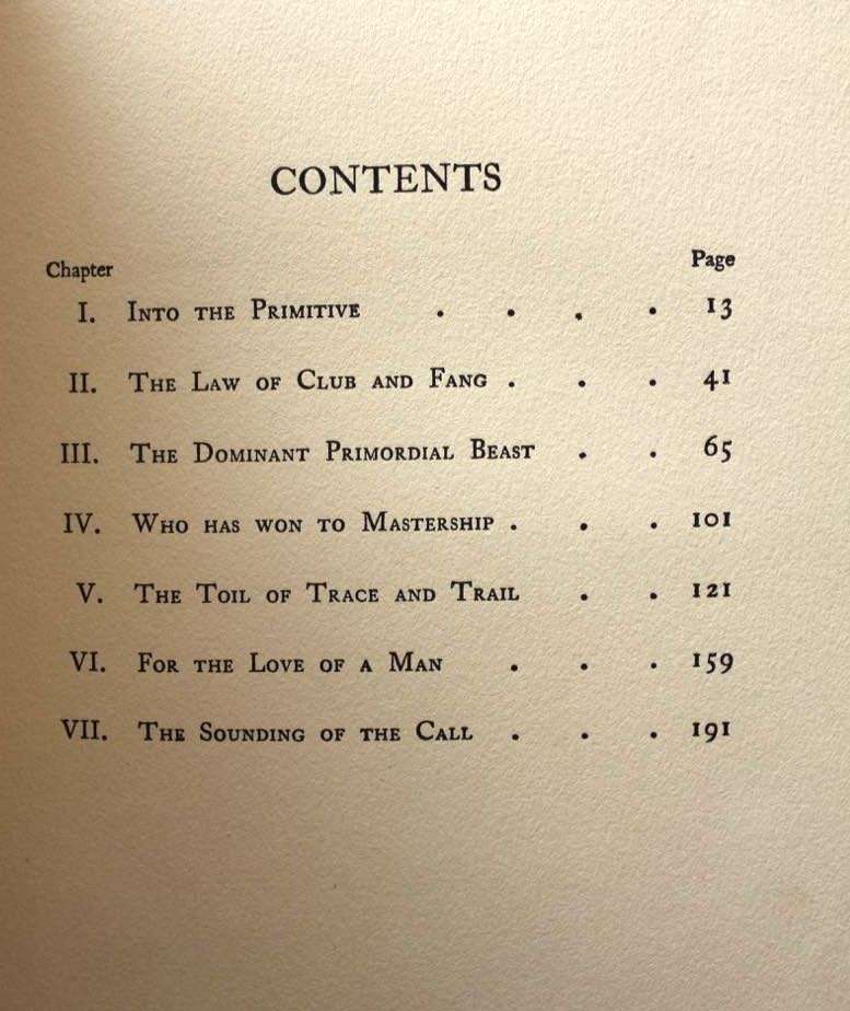 THE CALL OF THE WILD by Jack London (9th impression, 1905)