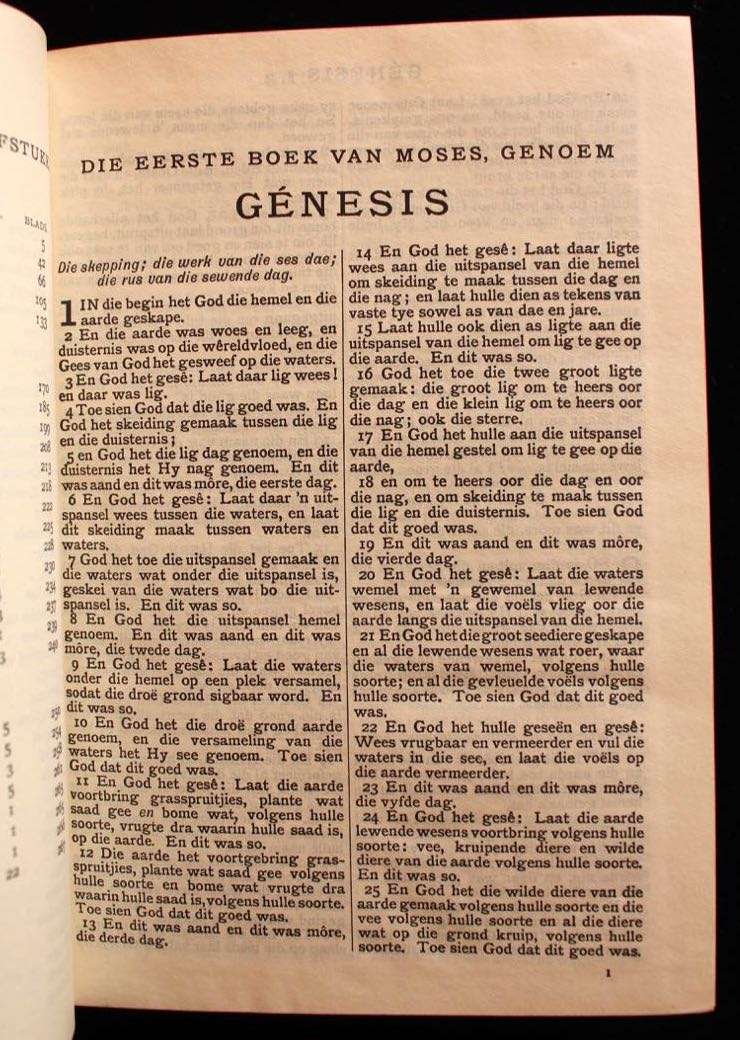 DIE BYBEL (1938) - VOORTREKKER-EEUFEESBYBEL "Voortrekker Centenary Bible"
