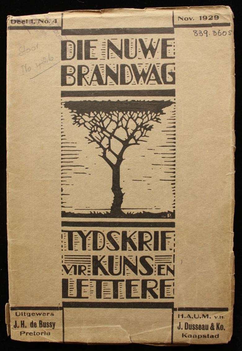 DIE NUWE BRANDWAG - DEEL I. NO. IV - NOVEMBER 1929