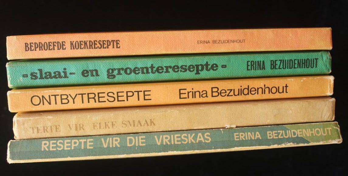 5 X RESEPTEBOEKE DEUR ERINA BEZUIDENHOUT