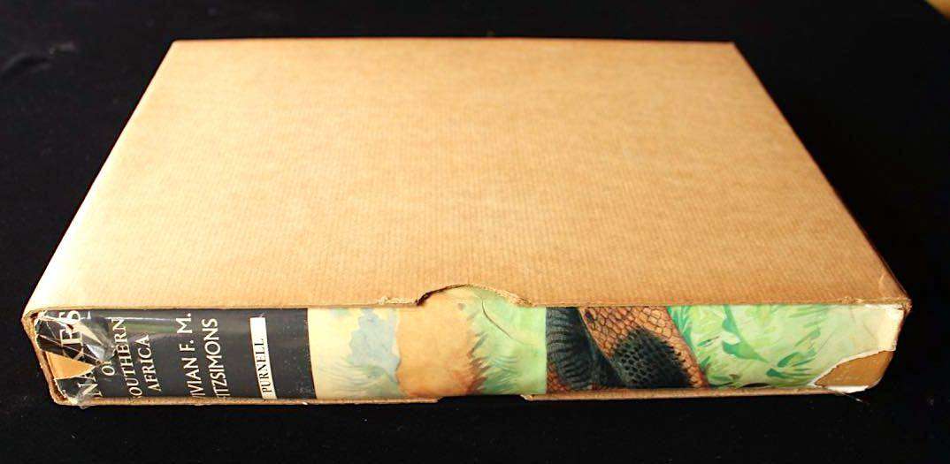 SNAKES OF SOUTHERN AFRICA - VIVIAN F.M. FITZSIMONS (1962) - INSCRIBED TO N.J. VAN WARMELO