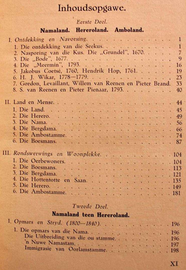DIE VOORGESKIEDENIS VAN SUIDWES-AFRIKA (1937) - Dr. H. Vedder