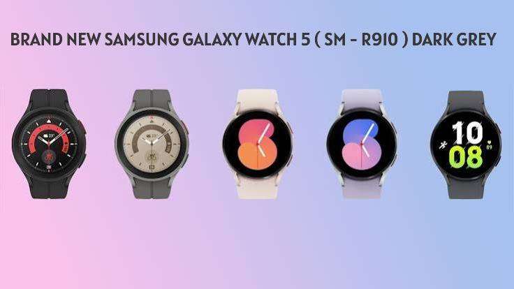 BRAND NEW SAMSUNG GALAXY WATCH 5 ( SM - R910 ) DARK GREY