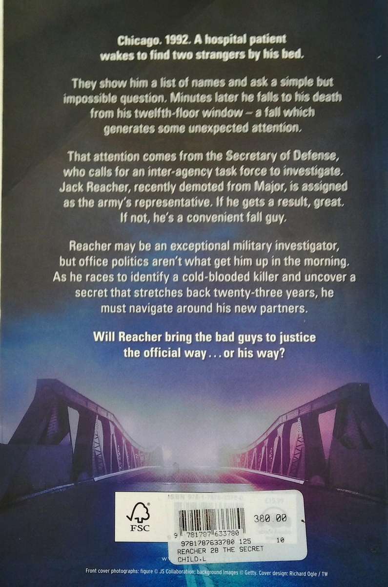 LEE CHILD & ANDREW CHILD - THE SECRET - 2023 - LARGE FORMAT PAPERBACK