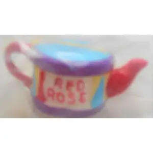 MINIATURE RED ROSE NURSERY RHYME TEAPOT DRUM - IDEAL FOR YOUR PRINTERS TRAY OR BABYS ROOM DECOR-SEAL