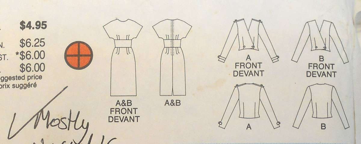 BUTTERICK 3628 SEMI FITTED DRESS & JACKET SIZE 12-14-16 COMPLETE-MOSTLY UNCUT TO 16