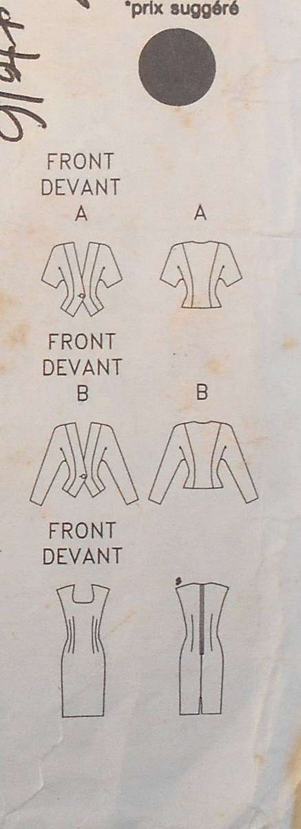 BUTTERICK 4616 DRESS & JACKET SIZE 12-14-16 COMPLETE-CUT TO 16