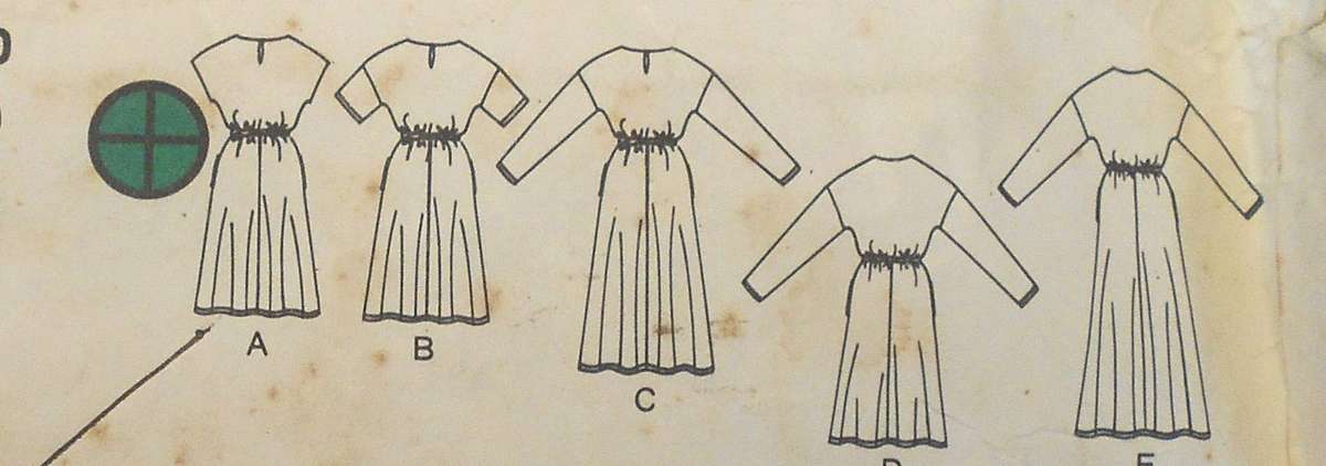 BUTTERICK 6510 PULLOVER DRESS SIZE 8-10-12 COMPLETE-CUT TO 12-ZIPLOC