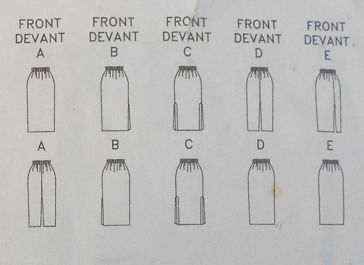 BUTTERICK 6684 PULL ON SKIRTS SIZE XS-S-M (6-14) COMPLETE-CUT TO M (12-14)