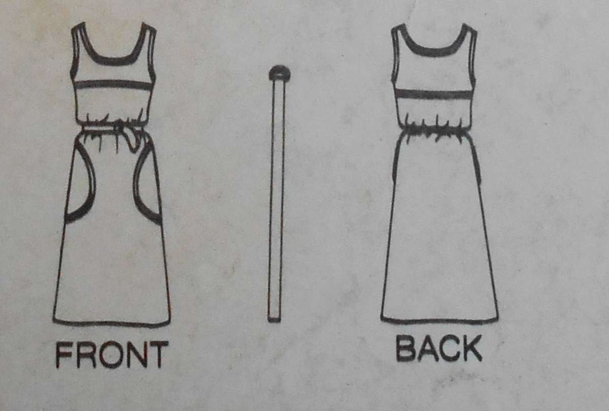 BUTTERICK 3535 PINAFORE SIZE 14-16-18 COMPLETE-UNCUT-F/FOLDED