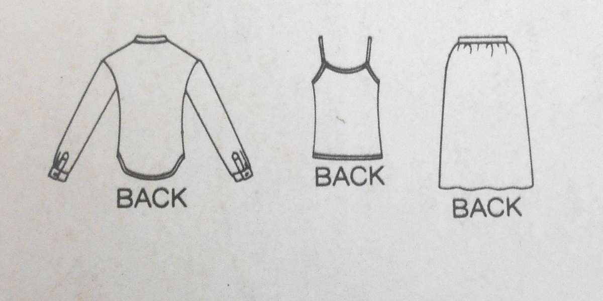 BUTTERICK 3634 BLOUSE-CAMISOLE-SKIRT SIZE 8 COMPLETE-UNCUT-F/FOLDED