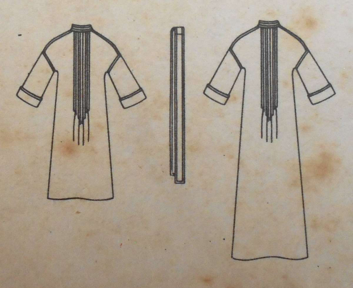 BUTTERICK 3944 LOOSE FITTING SLIGHTLY A LINE DRESS SIZE 12 BUST 34 COMPLETE