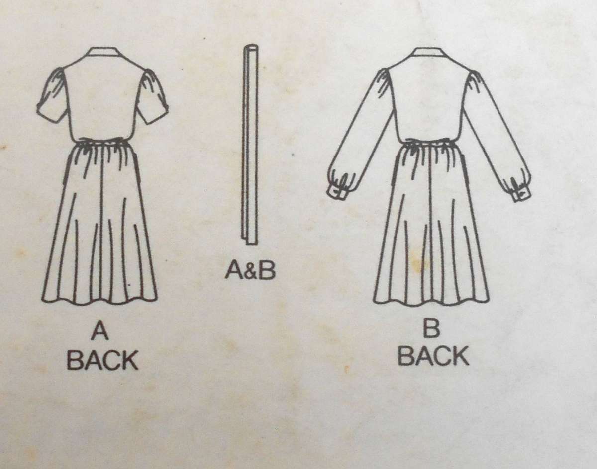 BUTTERICK 4267 DRESS & BELT SIZE 6-8-10 COMPLETE CUT TO 10