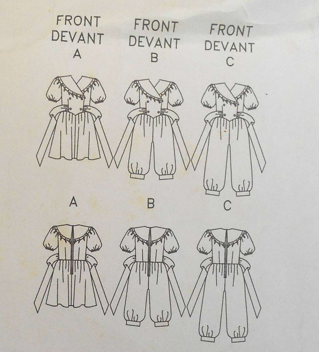 BUTTERICK 5472 GIRLS DRESS-JUMPSUIT SIZE 5-6-6X YEARS-COMPLETE-CUT TO 6X YEARS