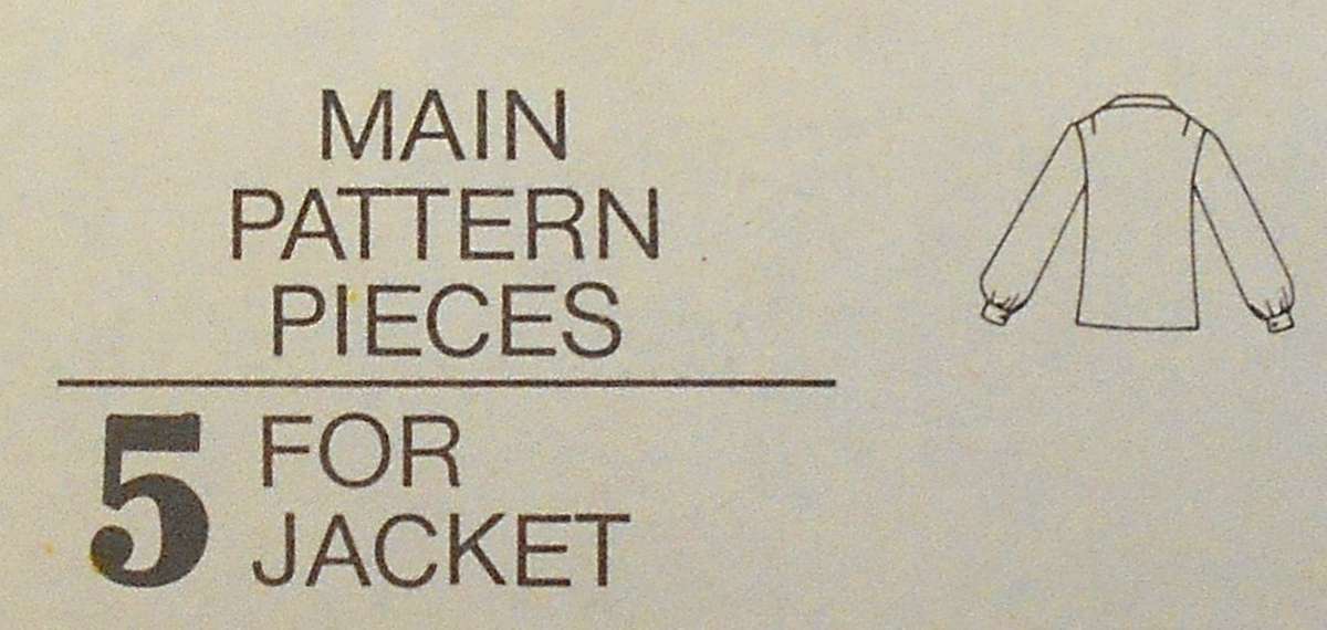VOGUE 9968 LOOSE FITTING SINGLE BREAST JACKET SIZE 14 COMPLETE-UNCUT-F/FOLDED